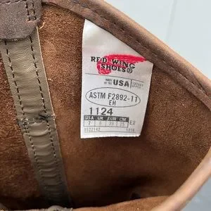 New Vintage Red Wing 1124 Pecos Boots made in USA Sz 7 work cowboy biker rider Red Wing Shoes | Shoes | New Vintage Red Wing 124 Pecos  main image 3
